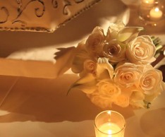 Ρομαντικός στολισμός γάμου με κεριά